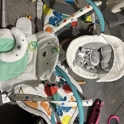 Tummy Time Mates And A Baby Swing