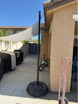 Tetherball pole and stand