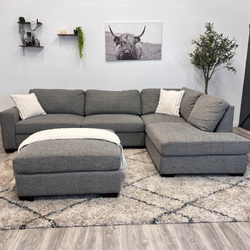 Grey Sectional Couch - Free Delivery