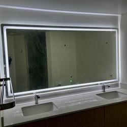 84x40” Modern LED Mirror