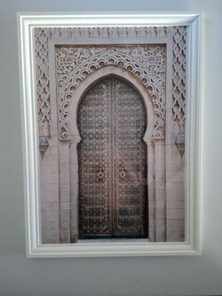Framed Moroccan Door Wall Art Print