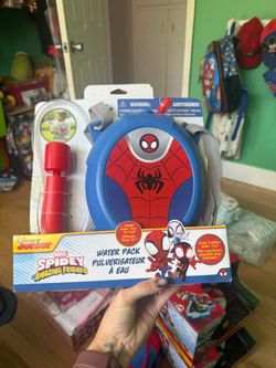 Spider man water gun back pack