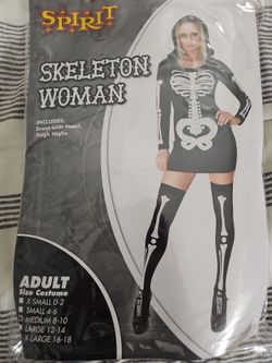Skeleton woman