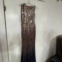 New black /gold dress