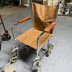 Everest & Jennings Vintage Folding Wheelchair 