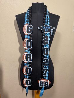 Custom Graduation Lei Class of 2027/ Sports senior lei