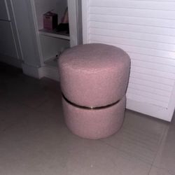Pink Mini Ottoman