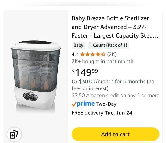 Baby Brezza Esterilizador