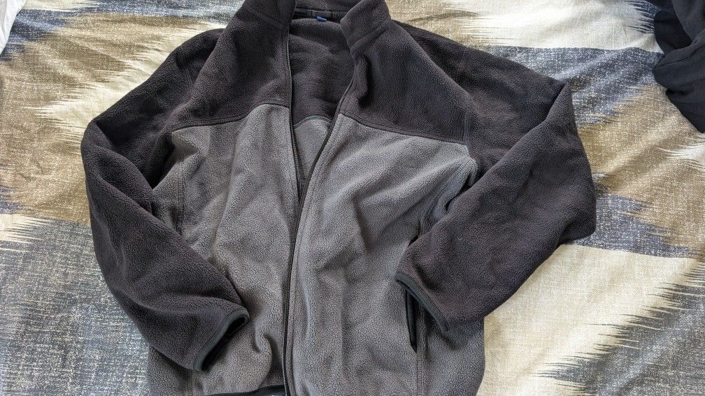 Uniqlo Black And Gray Fleece