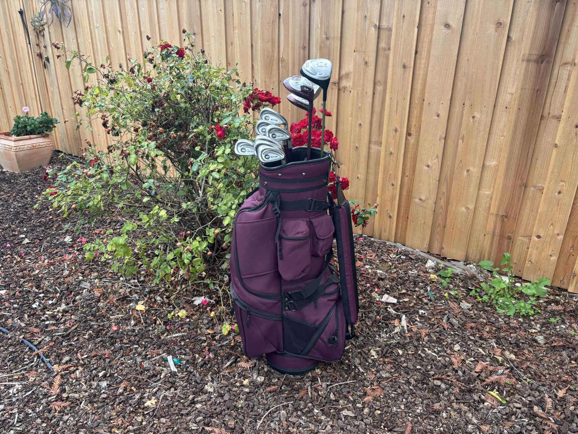 Jack Nicklaus Golden Bear Mega Golf Set (Driver+3w+5w+7w+4i-pw+sw+putter+bag)