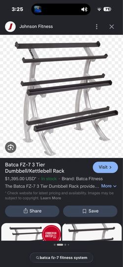Dumbbell/ kettlebell 3 tier rack