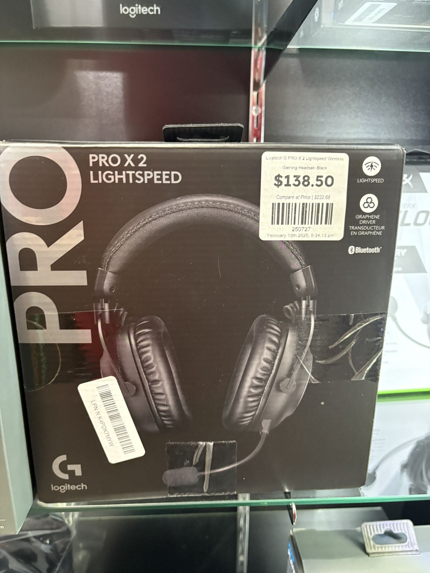 Logitech G PRO X 2 Lightspeed Wireless Gaming Headset- Black