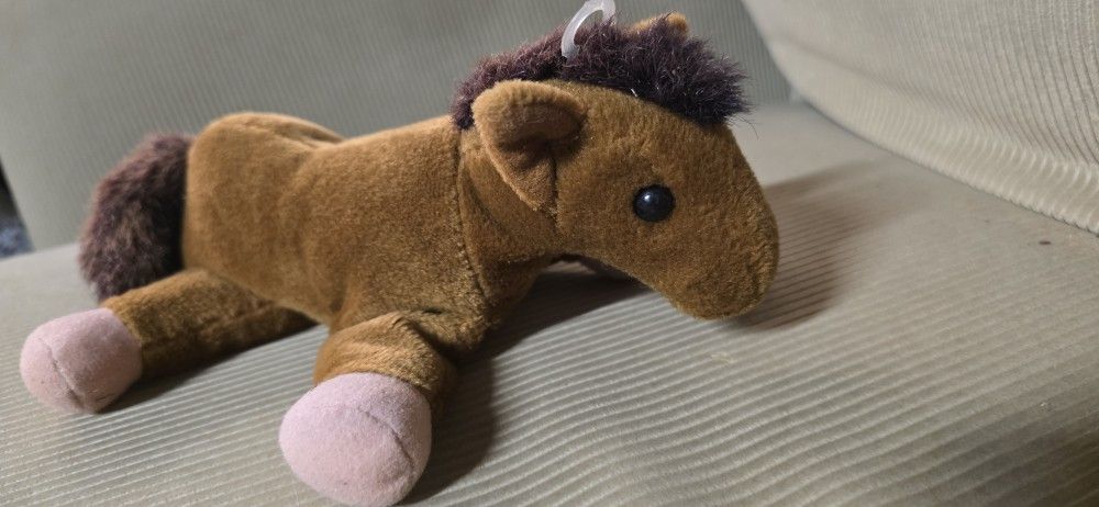 24K BEANIE BOPPERS "DAKOTA THE HORSE" 1997 PLUSH STUFFED ANIMAL SPECIAL EFFECTS