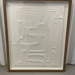 Wall Art - Framed Minimalist Plaster Relief