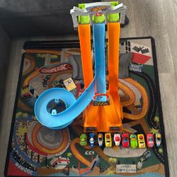 Hot Wheels Little People Race Track Set 