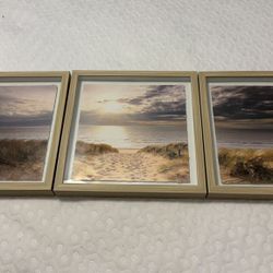 3 Beach Pictures Set