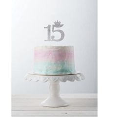Number 15 Cake topper