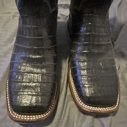 Dan Post Black Exotic Caiman Men’s 9 Boots