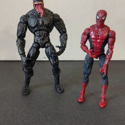 MARVEL TOYBIZ SPIDERMAN 3 MOVIE VENOM AND SPIDERMAN ACTION FIGURE 
