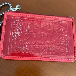 Coach Poppy Red Coin Purse