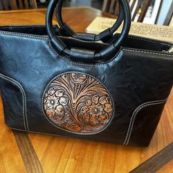 Black Leather Purse $35