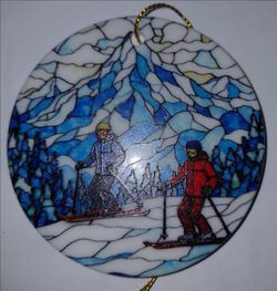 Skiing Ornament