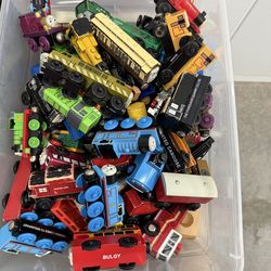 Vintage Thomas the train track in buildings