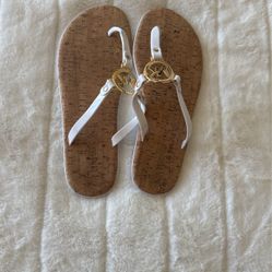 Micheal Kors White Sandals Sz 11