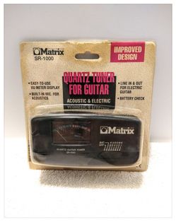 Matrix SR-1000 Quartz Guitar Tuner - for Acoustic and Electric Guitars