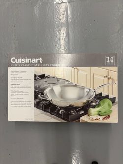 Stainless Steel 14” Wok ( Stir-fry Pan) with Lid