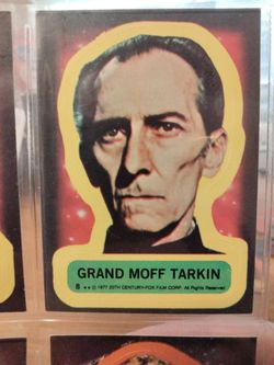 1977 Star Wars Grand Moff Tarkin Sticker Card #8