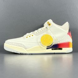 Air Jordan Retro 3 X J Balvin Medellin Sunset Size 8.5