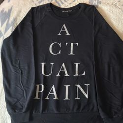 AP- Black - Both  Sized Large But Are Classic Fit- Thin sweater Vintage- 