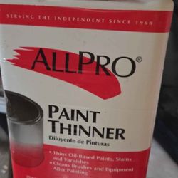 Opened Gallon Paint Thinner