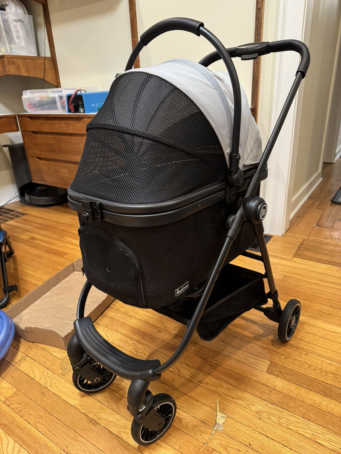 Pet stroller with Removable Carrier