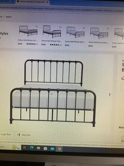 Bed frame queen size