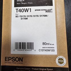 Epson T40W120 Black T40W120 Ultrachrome XD2 Black High Capacity -Cartridge -Ink
