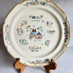 Two Vintage International “Heartland” Stoneware Dinner Plates 
