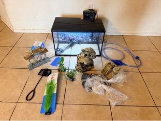 Top Fin Essentials 10 Gallon Fish Aquarium Starter Kit