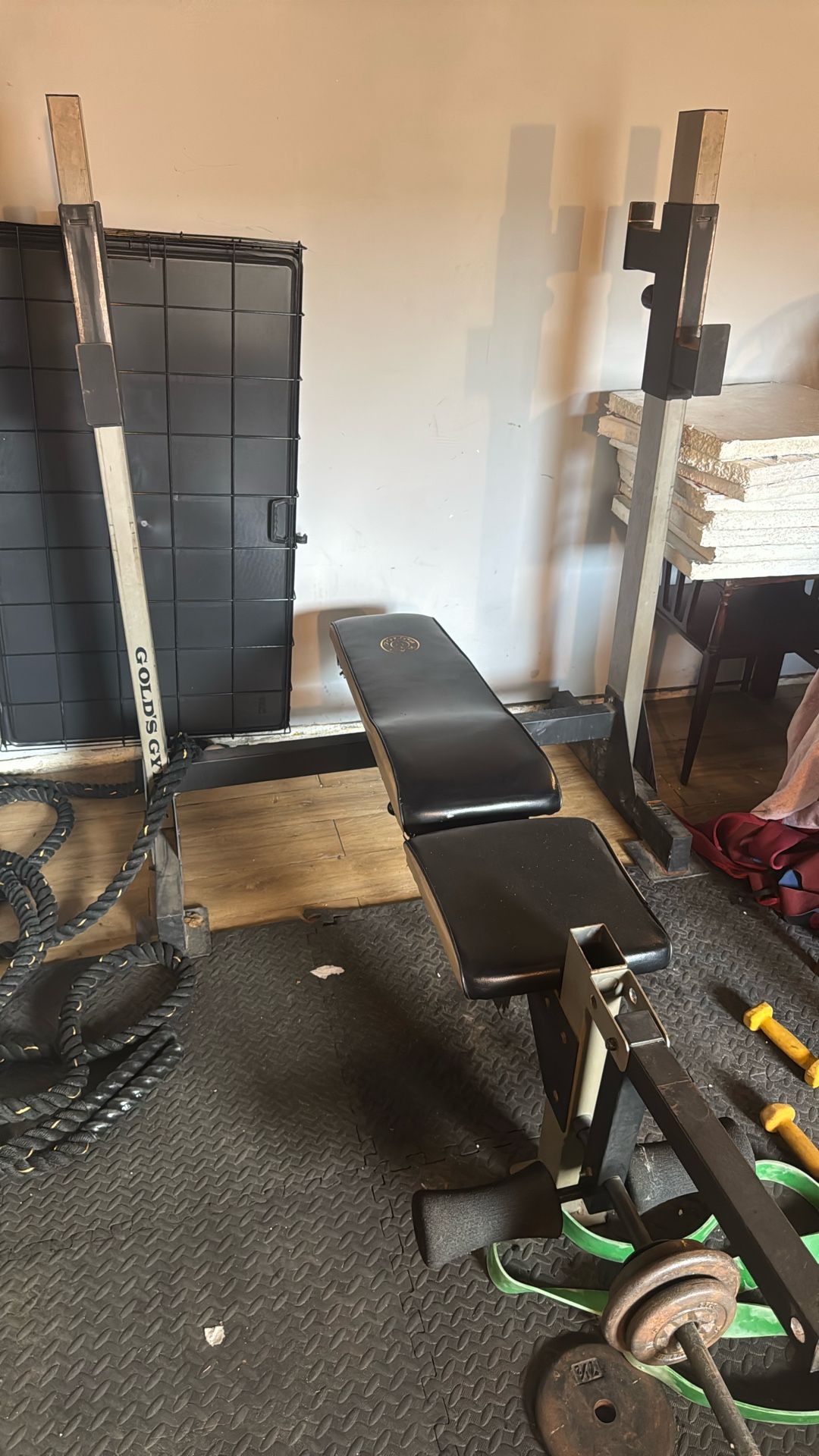 Gold’s gym Weight Bench And Squat Rack