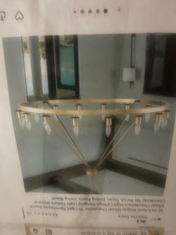 Lampara d 40 pulgadas 16 focos para sala o comedor