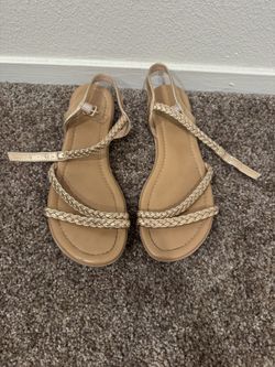 Rose Gold Metallic Sandals