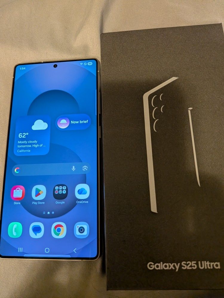 New Samsung Galaxy S25 ULTRA Unlocked Clean IMEI Silverblue 256GB