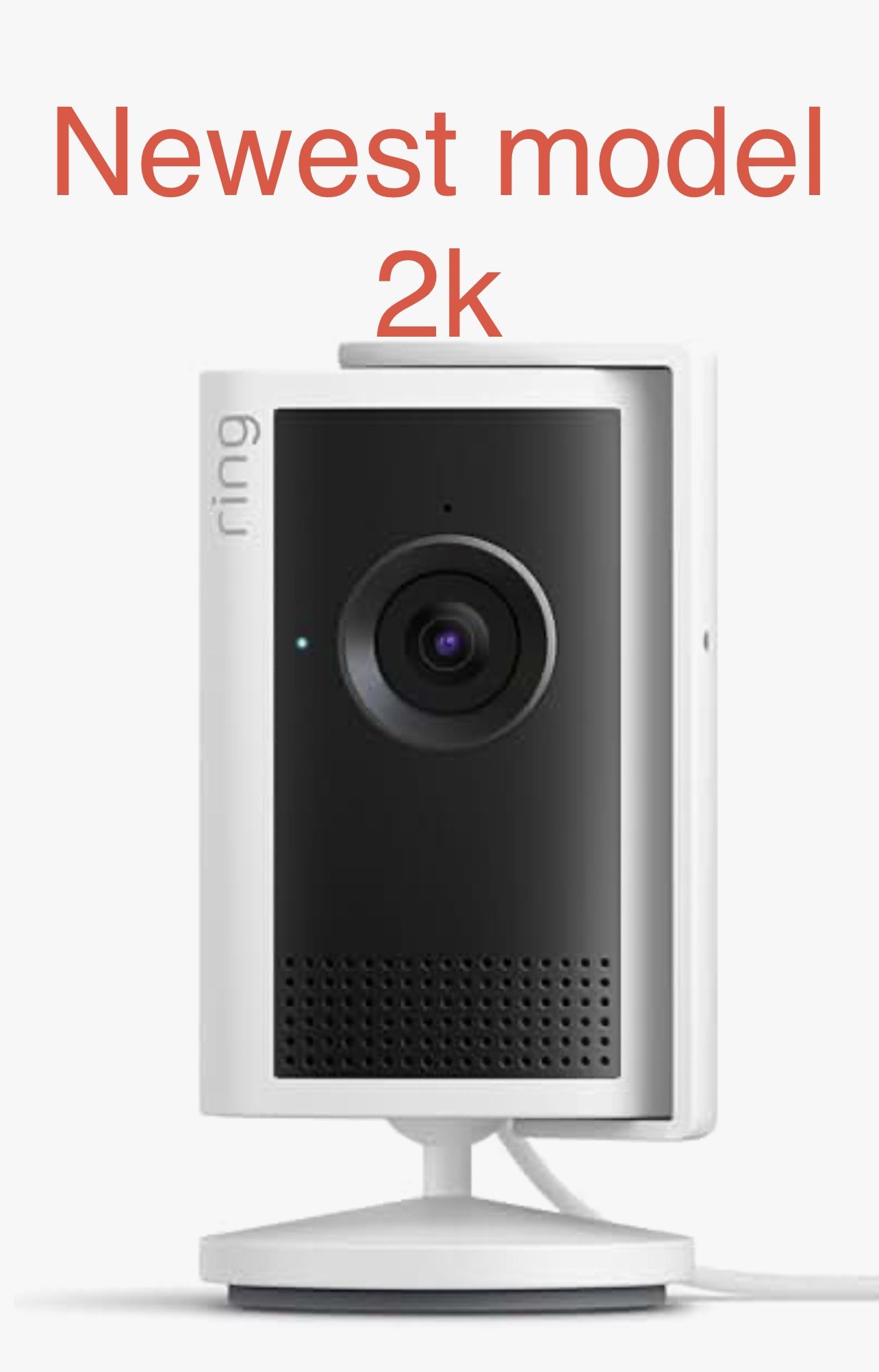 Ring Indoor Cam Plus (newest model), These are brand new Retinal 2K for crisp, true-to-life video quality, 4x Enhanced Zoom, Low-Light Sight I ha