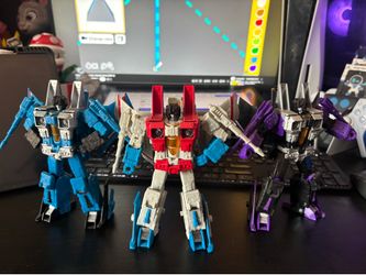Transformers Earthrise Starscream Thundercracker Skywarp Seeker Trio bundle