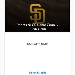 Padres Tix NLCS 19 Oct (Piggyback Seats) 1 or 2