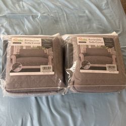 2 Brand New Reversible Love Seat Covers