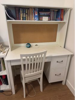 Pottery Barn desk with hutch