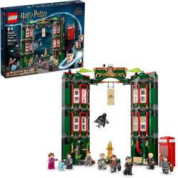 LEGO Harry Potter The Ministry of Magic 76403 Modular Model Building Toy with 12 Minifigures and Transformation Feature