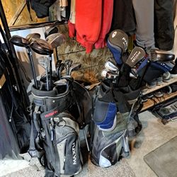 Golf Clubs, 2 Full Sets Plus Extra Drivers